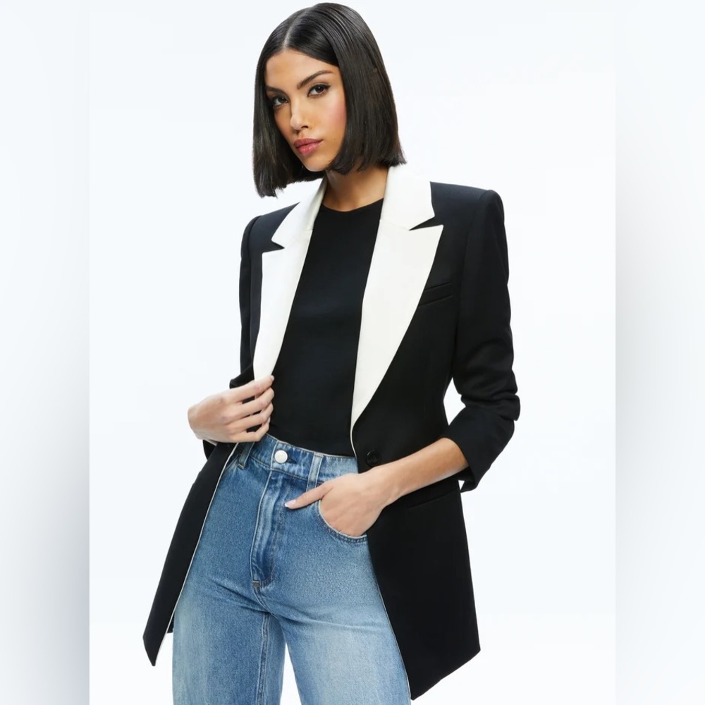 NWT SILVIE FITTED BLAZER Alice + Olivia